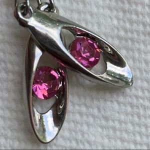 🖐 5 for $15 Pink Gem Dangle Earrings